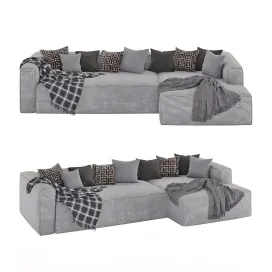 Seater Blok Sofa With Right Chaise Longue
